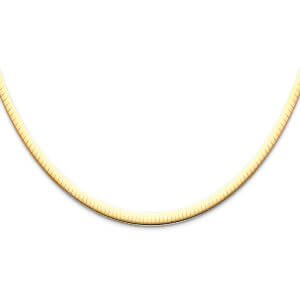 14K 2T Reversible Omega (4mm) Chain
