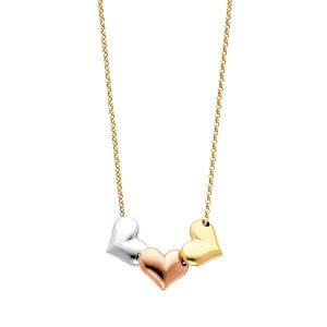 14K 3C Light Hanging Necklace (NK69)