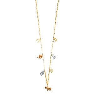 14K 3C Lucky Necklace