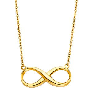 14KY Infinity Necklace