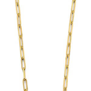 14KY Paperclip Lock Necklace