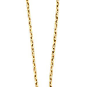 14KY CZ Heart and Baby Foot Necklace
