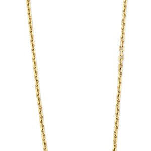 14KY CZ Oval Infinity with Heart Necklace