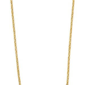 14K 2T V Shape CZ Necklace