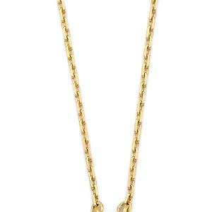 14KY CZ Circle Necklace