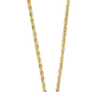 14KY Green CZ Crown Necklace