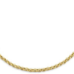 14KY Hollow Rolo Necklace