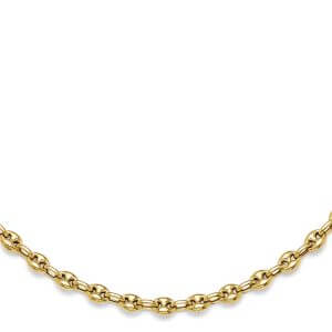 14KY Puffed Mariner Necklace