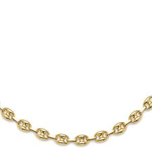 14KY Puffed Mariner Necklace