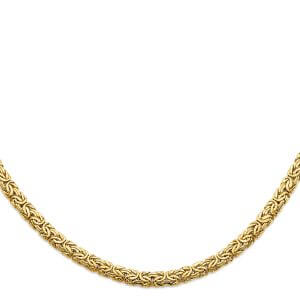14KY Hollow Byzantine Necklace