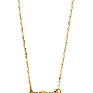 14KY Green CZ Panther Necklace