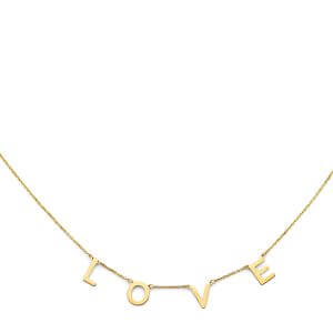 14KY L-O-V-E Necklace