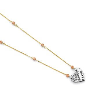 14K 3C Love Heart Necklace