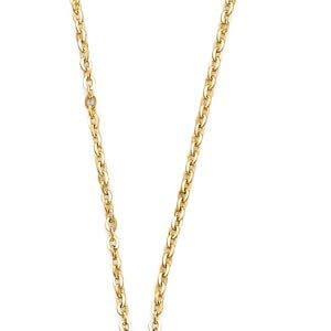 14KY CZ Heart Charm Necklace