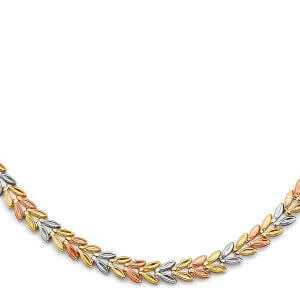 14K 3C Double Face Stampato Necklace