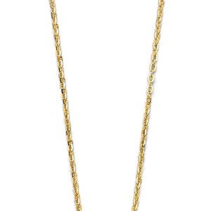 14KY Round Slide Charm Necklace