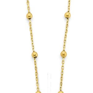 14KY Virgin Mary Ball Necklace