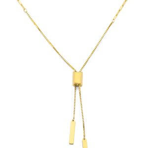 14KY Adjustable Bar Necklace
