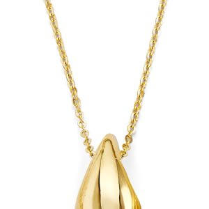 14KY Water Drop Necklace