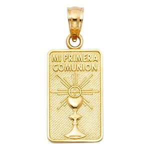 14KY Mi Primera Communion Pendant