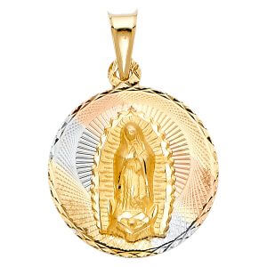 14K 3C Religious Stamp Pendant (PT291)