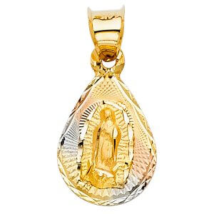 14K 3C Religious Stamp Pendant (PT345)