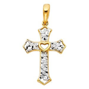 14K 2T Cross Pendant (PT761)