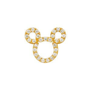 14KY Mouse CZ Pendant