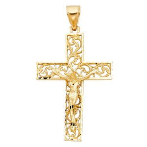 14KY Fancy Crucifix Pendant
