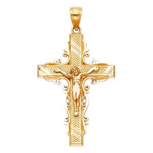 14KY Fancy Crucifix Pendant