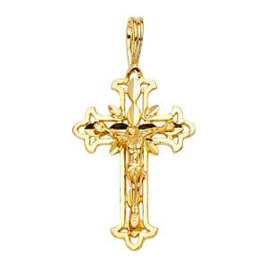 14KY Fancy Crucifix Pendant