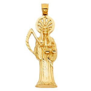 14KY Santa Muerte Pendant