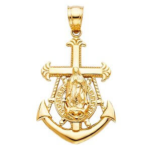 14KY Our Lady of Guadalupe Pendant