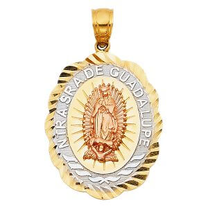 14K 3C Our Lady of Guadalupe Pendant