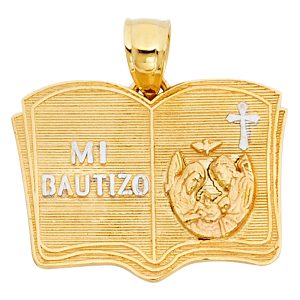 14K 3C Baptism Pendant