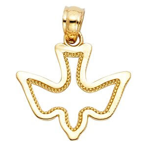 14KY Espiritu Santo Dove Pendant