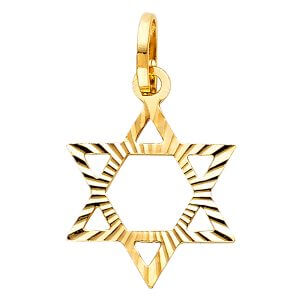 14KY Star of David Pendant