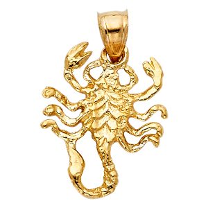 14KY Scorpion Pendant