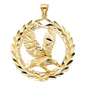 14KY Eagle Pendant