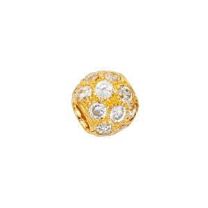 14KY CZ Sphere Pendant