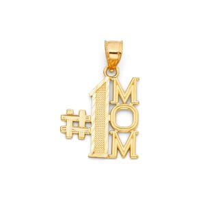 14KY #1 Mom Pendant