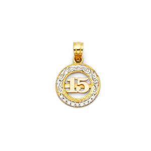 14K 3C 15 Years Pendant