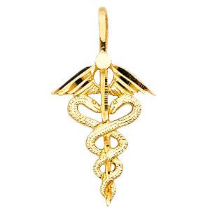 14KY Symbol of Medical Service Pendant