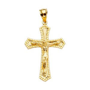 14KY Crucifix Cross Pendant
