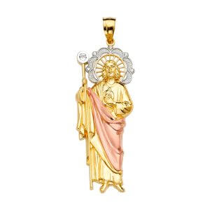 14K 3C San Judas Pendant