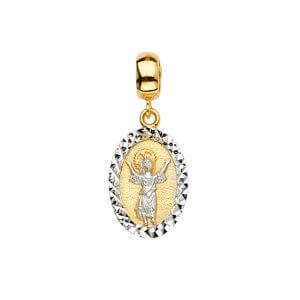 14K 2T Baby Jesus Charm for Mix&Match Bracelet