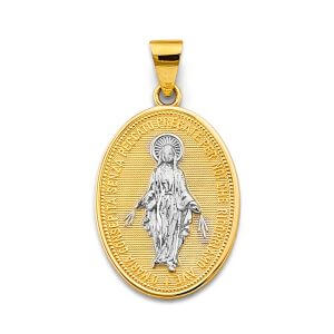 14K 2T Virgin Mary Medal