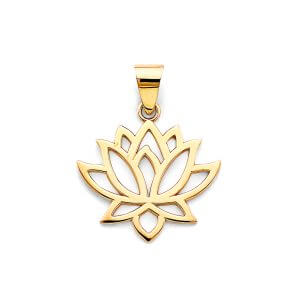14KY Lotus Flower Pendant