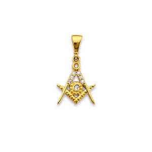 14KY Masonic Symbol Pendant