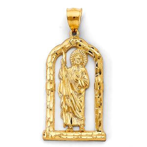 14KY St. Jude Thaddeus Pendant